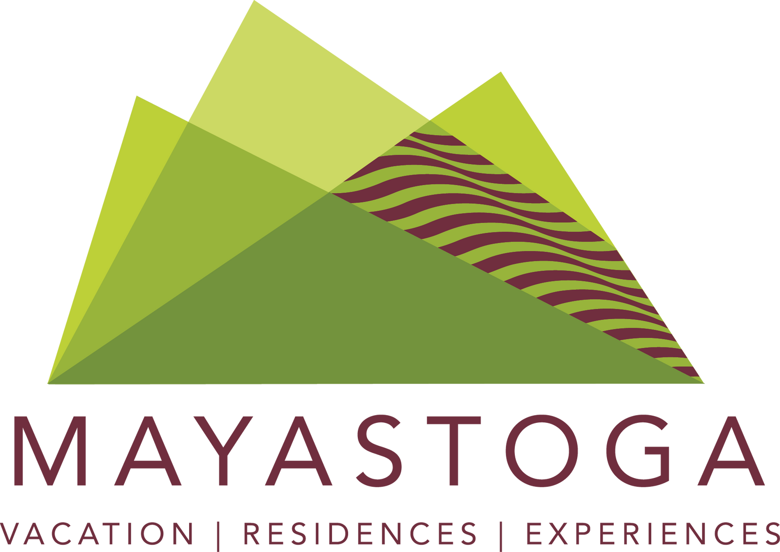 Mayastoga Luxury Vacation Rentals logo: A sophisticated and elegant logo representing Mayastoga Luxury Vacation Rentals, a premier vacation rental company in Napa Valley